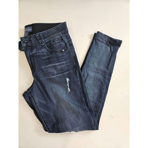 Democracy Women's Skinny Jeans - Dark Blue - Picture 1 of 7